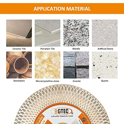 BGTEC Disco Diamantato 105 mm per Gres e Marmo