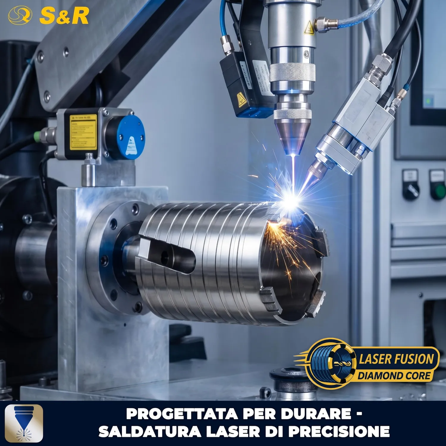 S&R Sega a Tazza Diamantata 68 mm SDS-Plus cemento