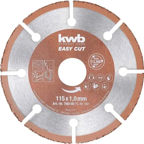 KWB 790140 Easy-Cut disco taglio 115 mm universale