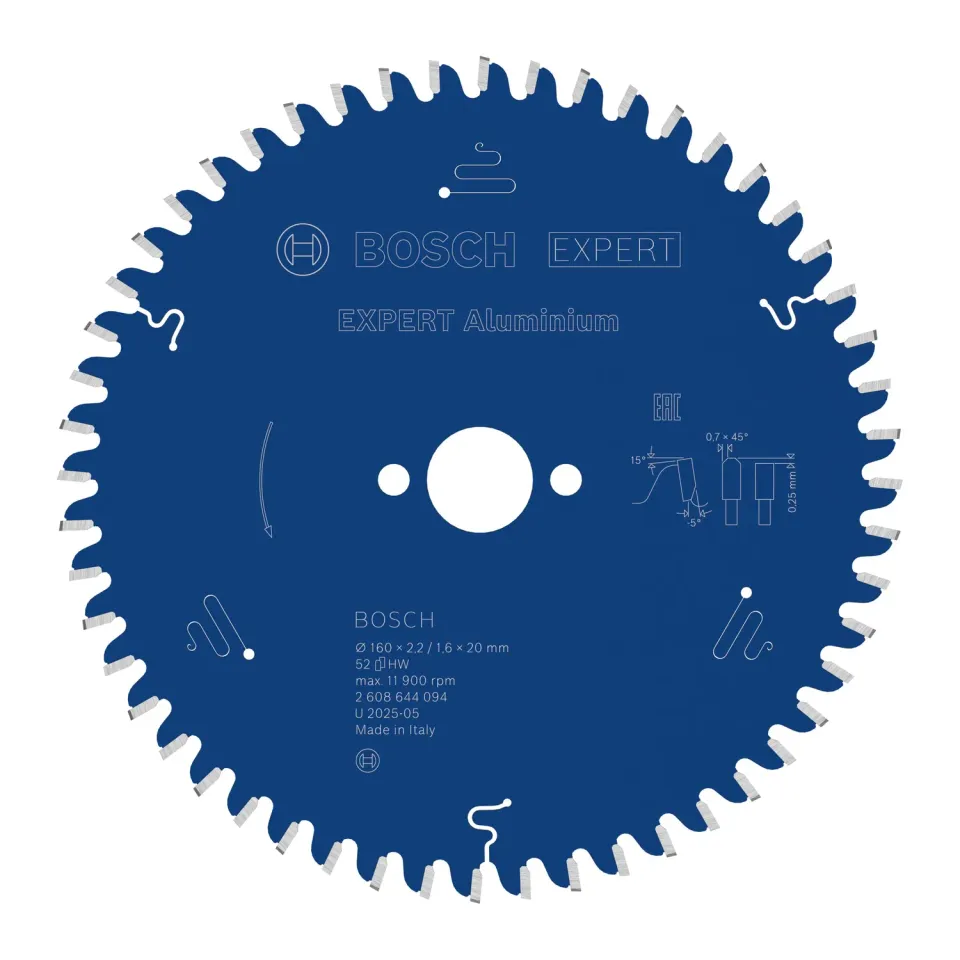 Bosch Expert lama circolare alluminio 160x20 mm 52 denti