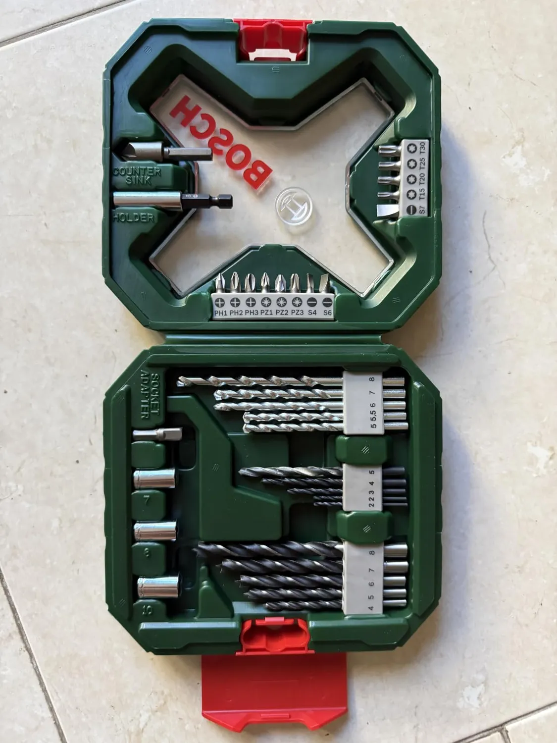 Bosch X-Line Set 34 Pezzi Punte e Bit Titanio