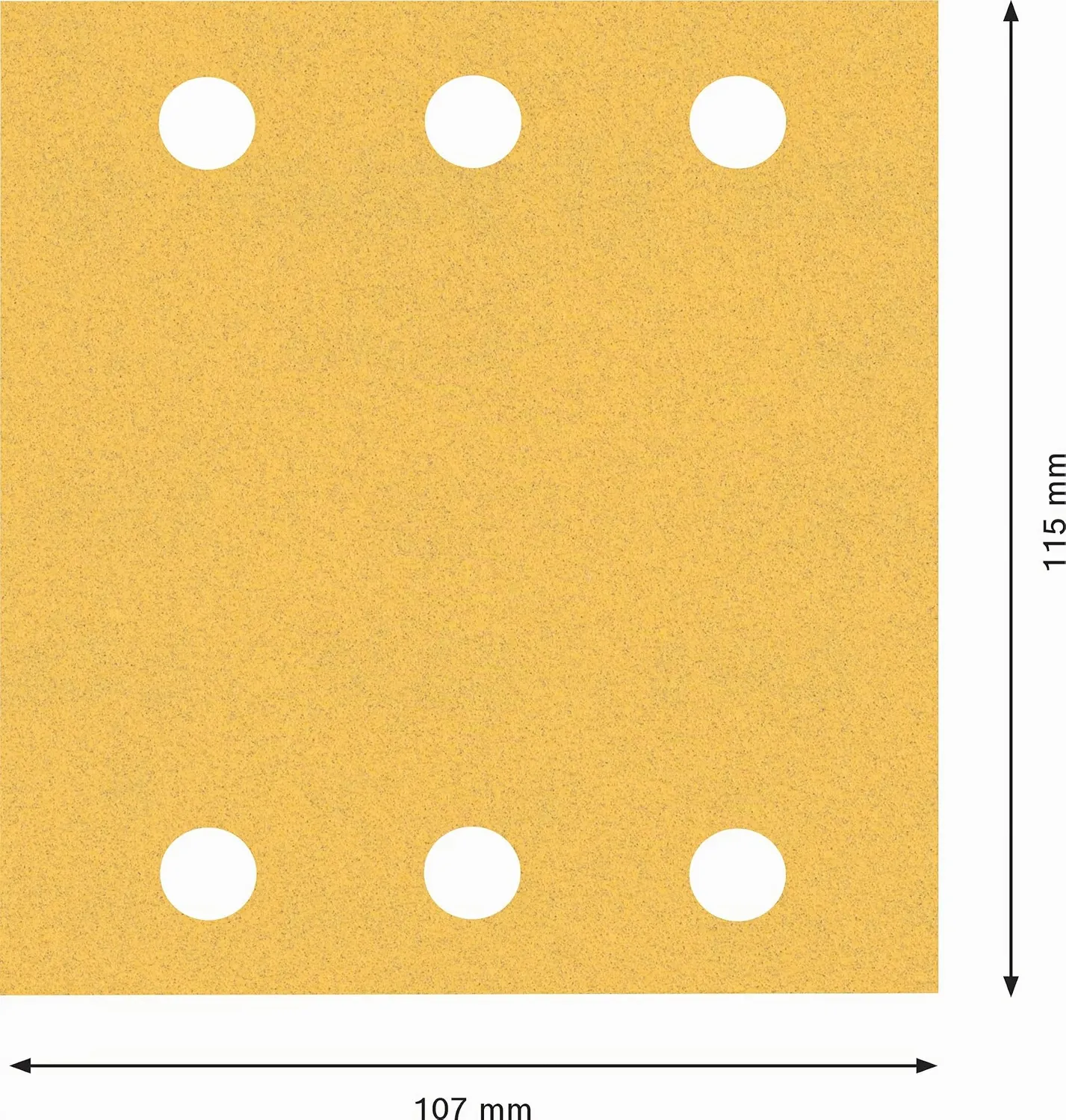 Bosch Expert C470 carta abrasiva G120 10 pezzi 6 fori