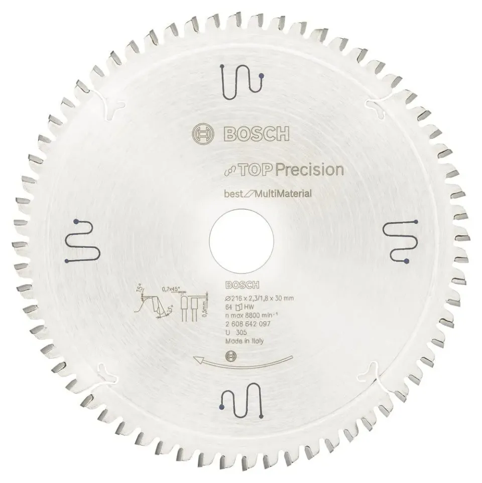 Bosch Expert lama circolare 216x30 64 denti multimat