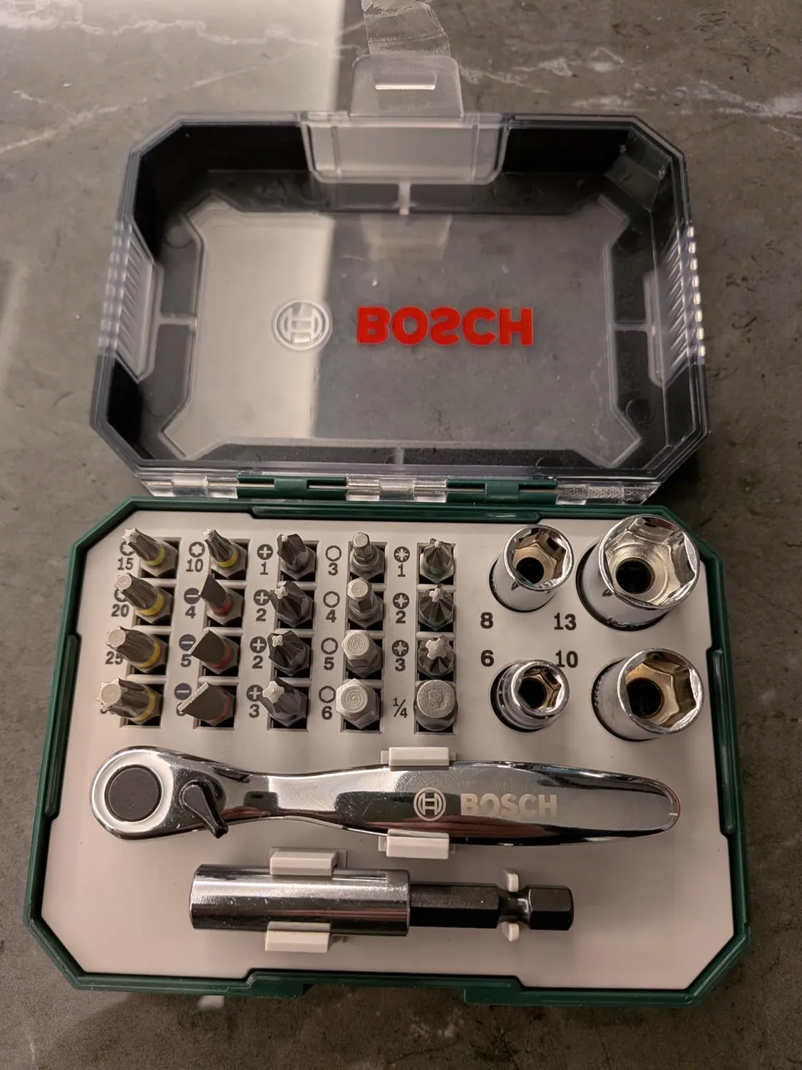 Bosch Expert set bit avvitamento 26 pz cricchetto