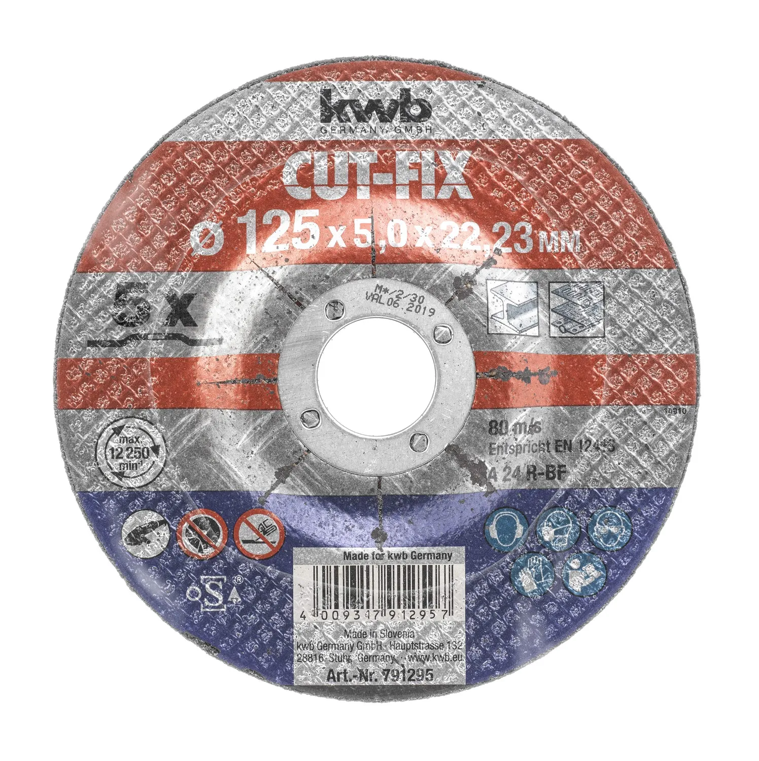 KWB Kraftixx 791295 disco taglio metallo 125 mm