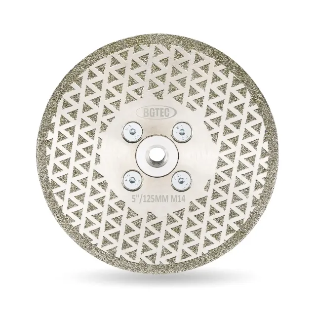BGTEC disco diamantato 125 mm attacco M14 grana 40/50