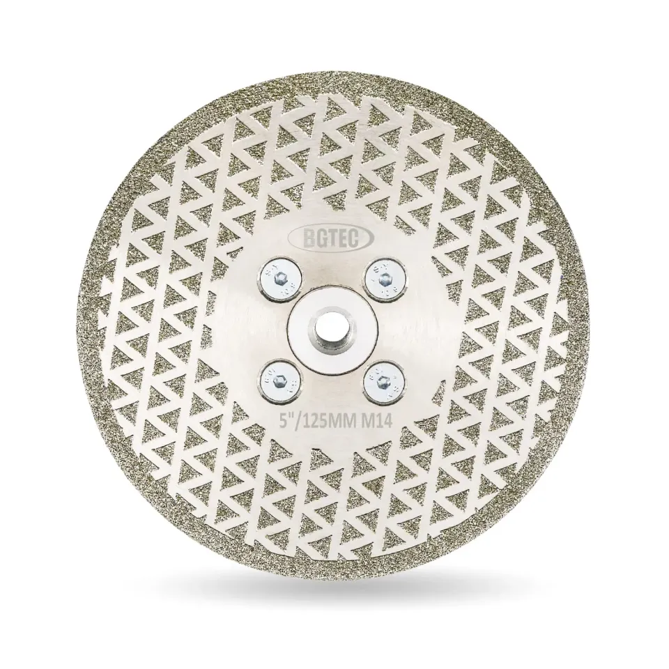 BGTEC disco diamantato 125 mm attacco M14 grana 40/50