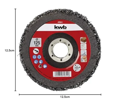 KWB 4793-11 dischi pulizia nylon 125x22 mm carburo silicio