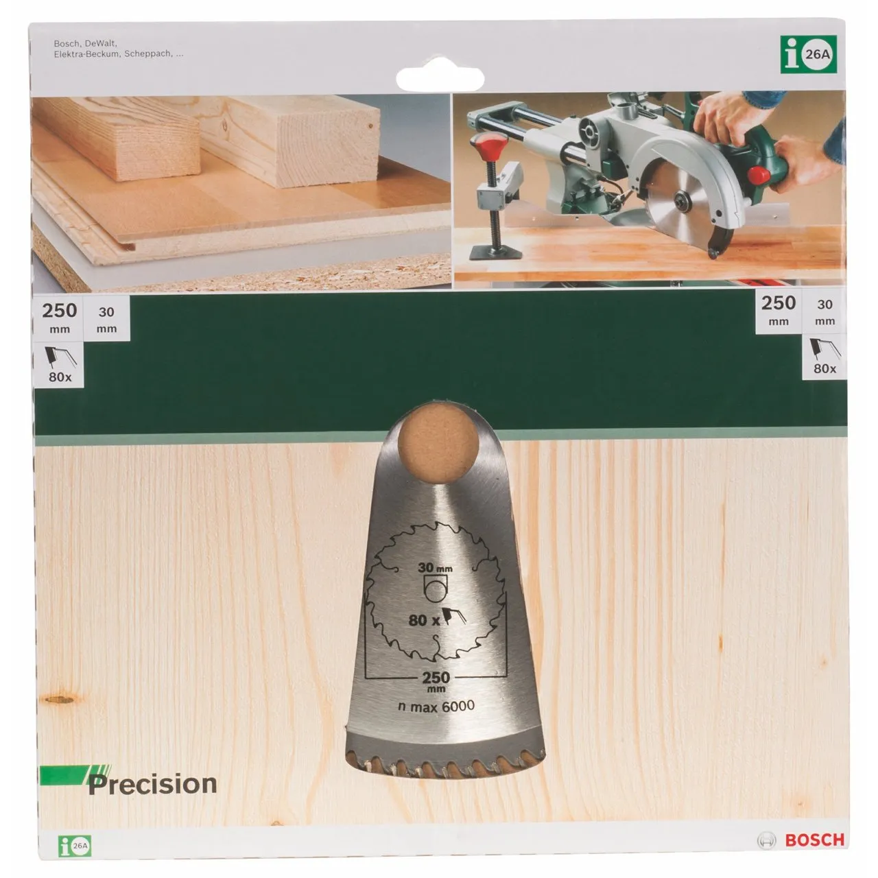 Bosch Expert Precision lama circolare 250x30 80 denti per legno