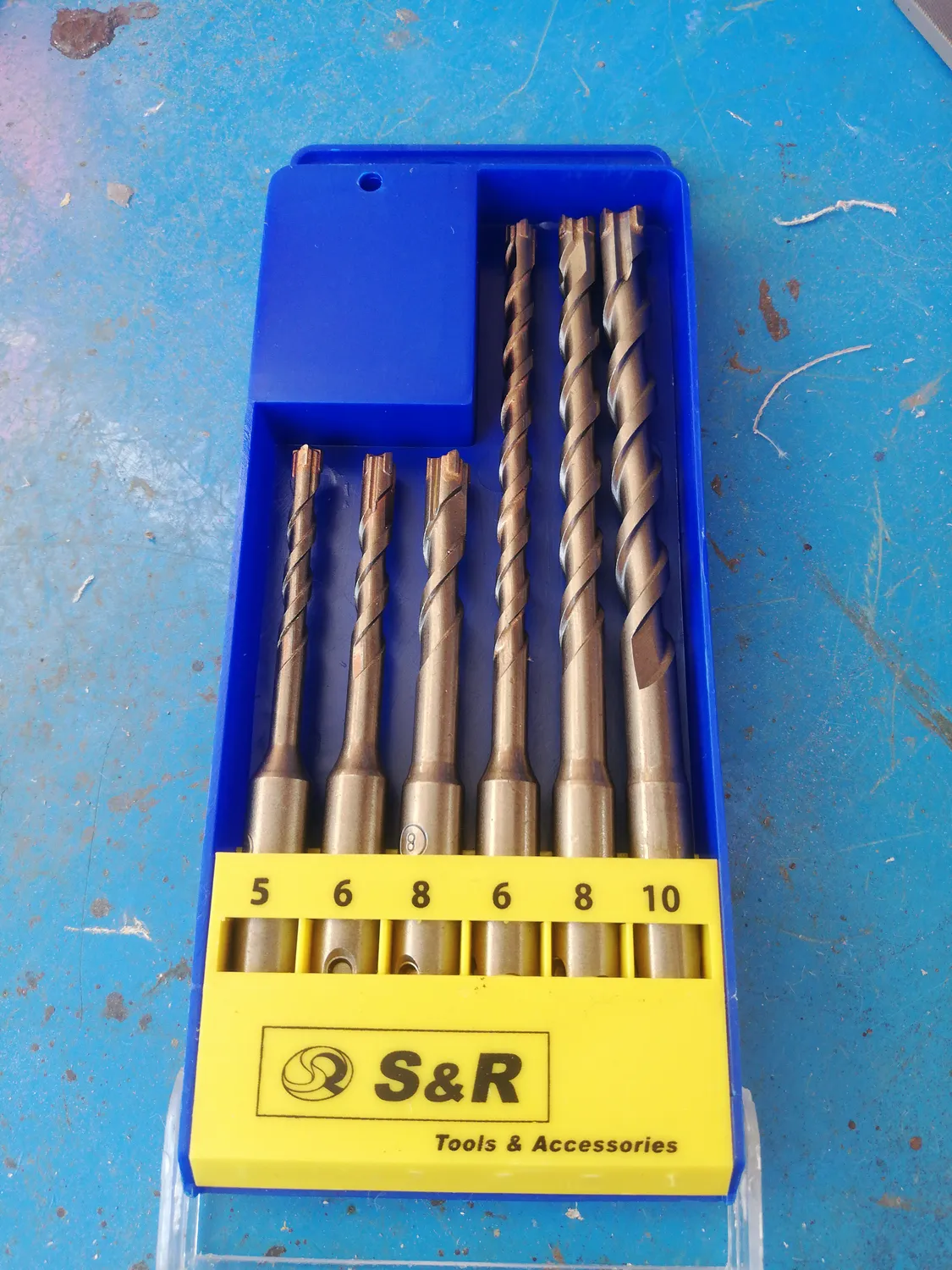 S&R Set 7 Punte SDS-Plus 4 Taglienti 5-12x160mm