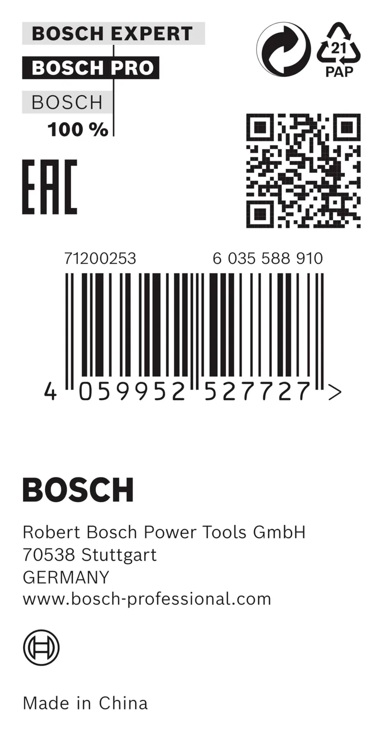 Bosch Expert Anello Riduzione 30x25,4x1,2 mm Sega