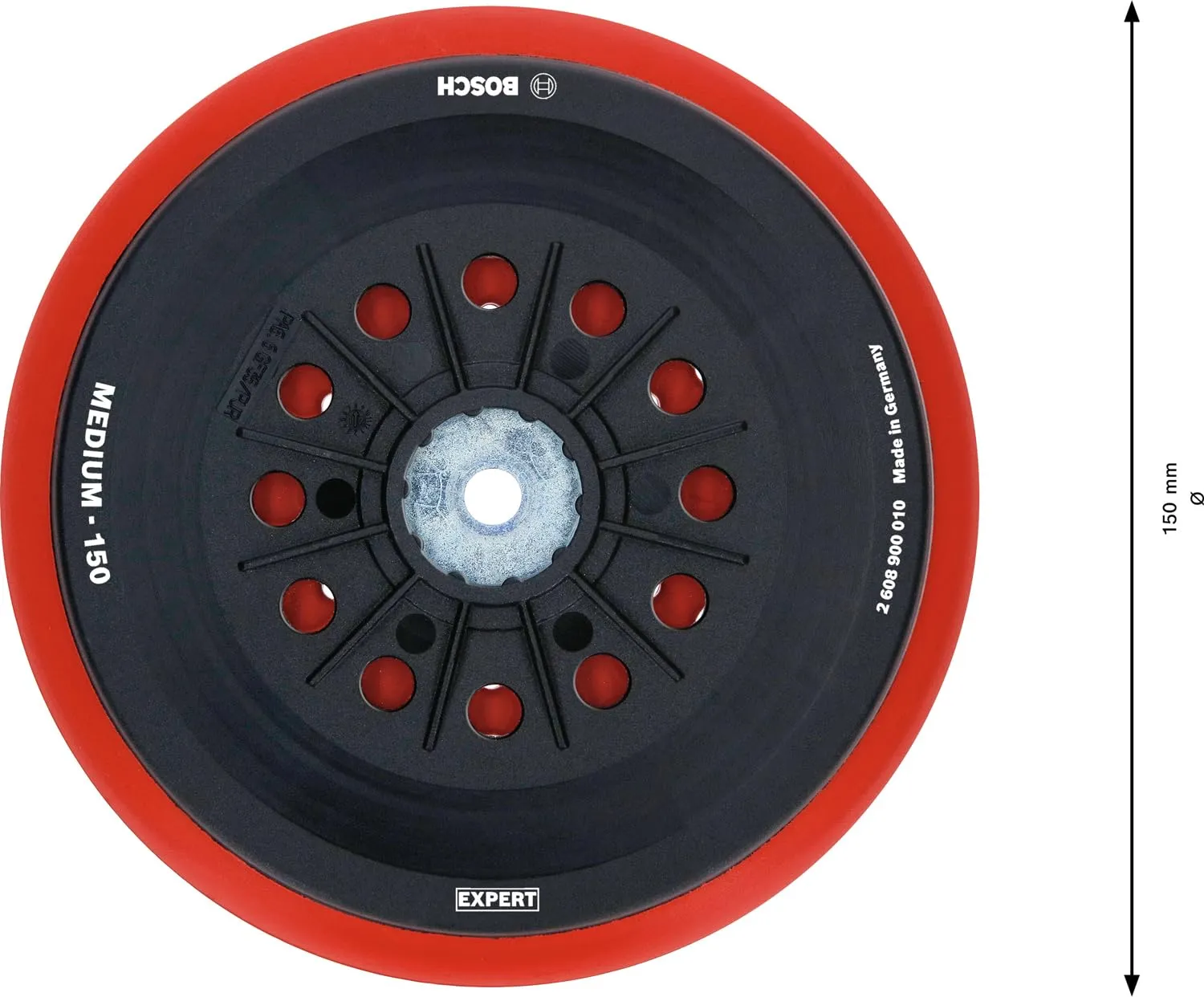 Bosch Expert Platorello Multiforo 150mm Medio Levigatrice