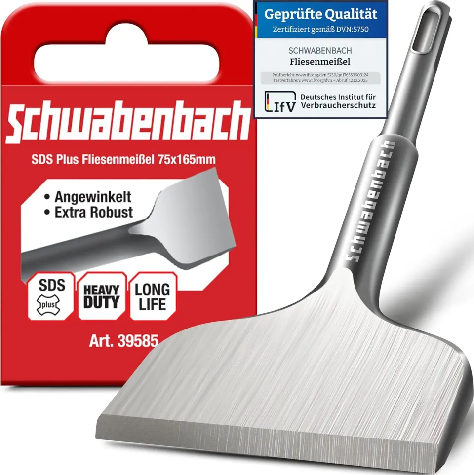 Schwabenbach SDS-Plus scalpello piastrelle 75x165 mm angolato