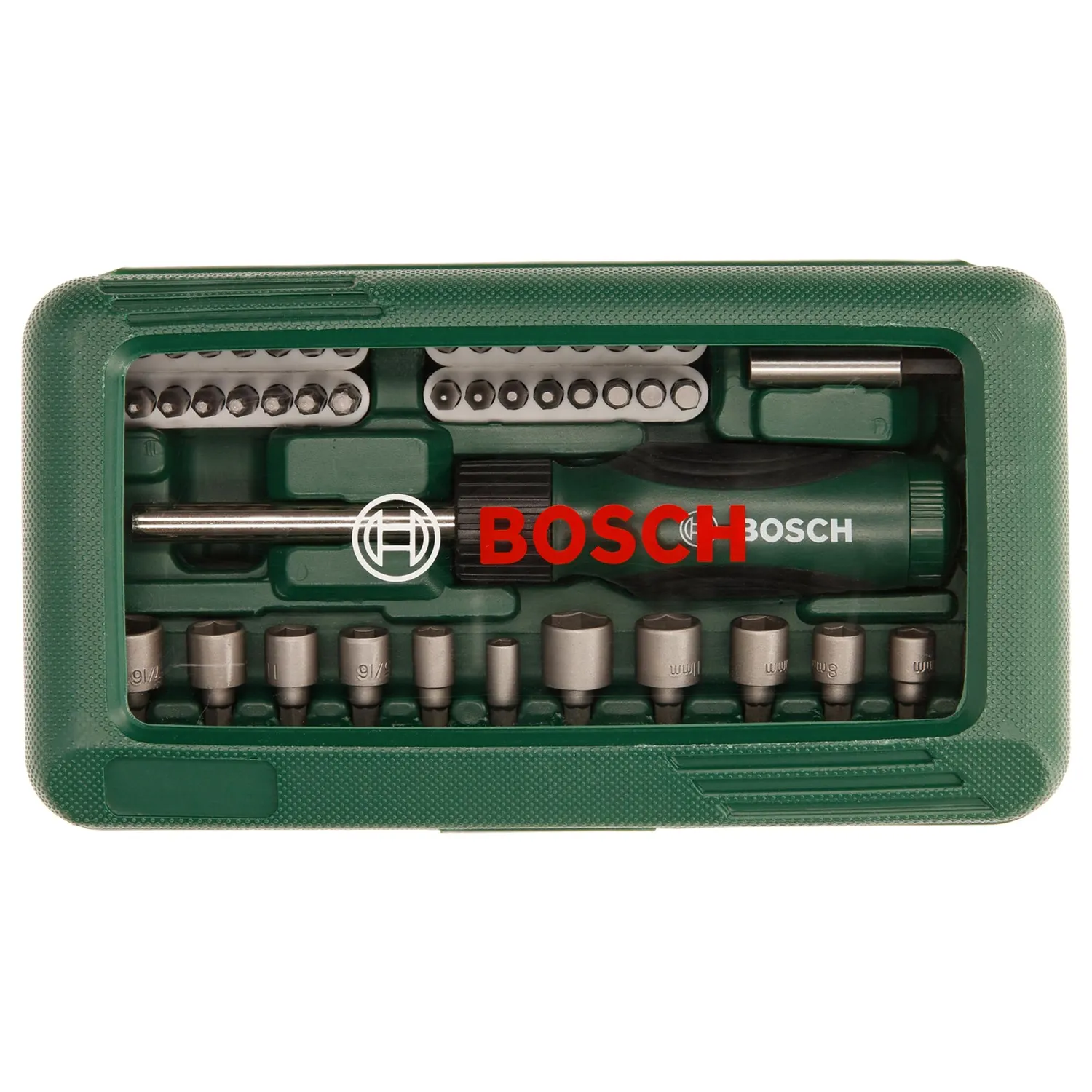 Bosch 2607019504 set bit avvitamento 46 pezzi verde