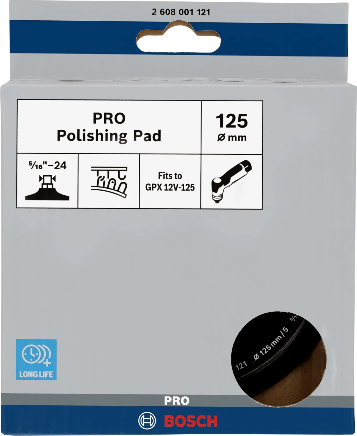 Bosch Pro platorello 125 mm PSA strappo levigatrice