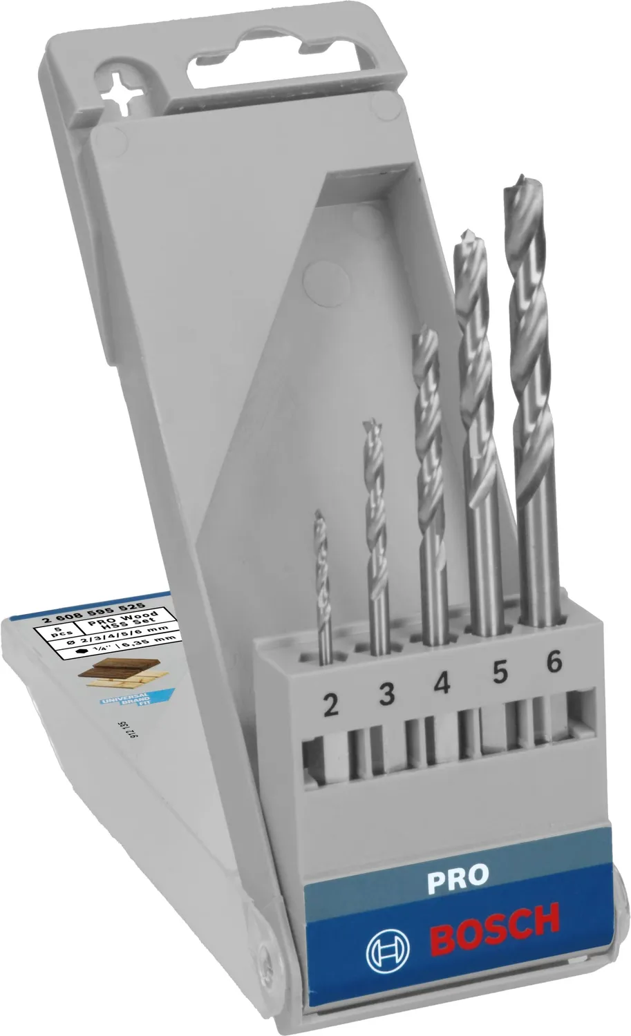 Bosch PRO Wood set punte legno 2-8 mm 7 pezzi