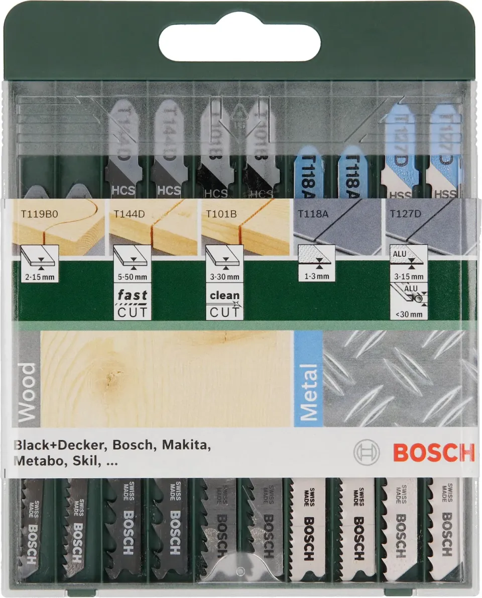 Bosch Expert lame seghetto Wood and Metal 10 pz codolo T