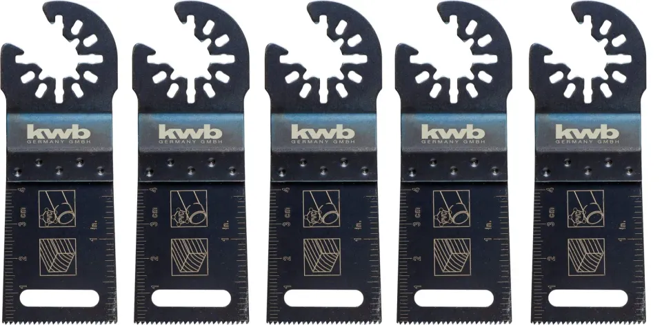 KWB AKKU-TOP CV Lame multitool 5 pz 34 mm legno