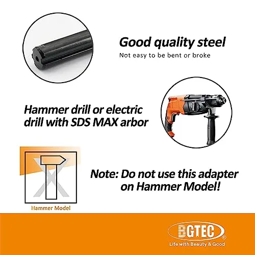 BGTEC adattatore M14 SDS Max 159 mm frese carotatori