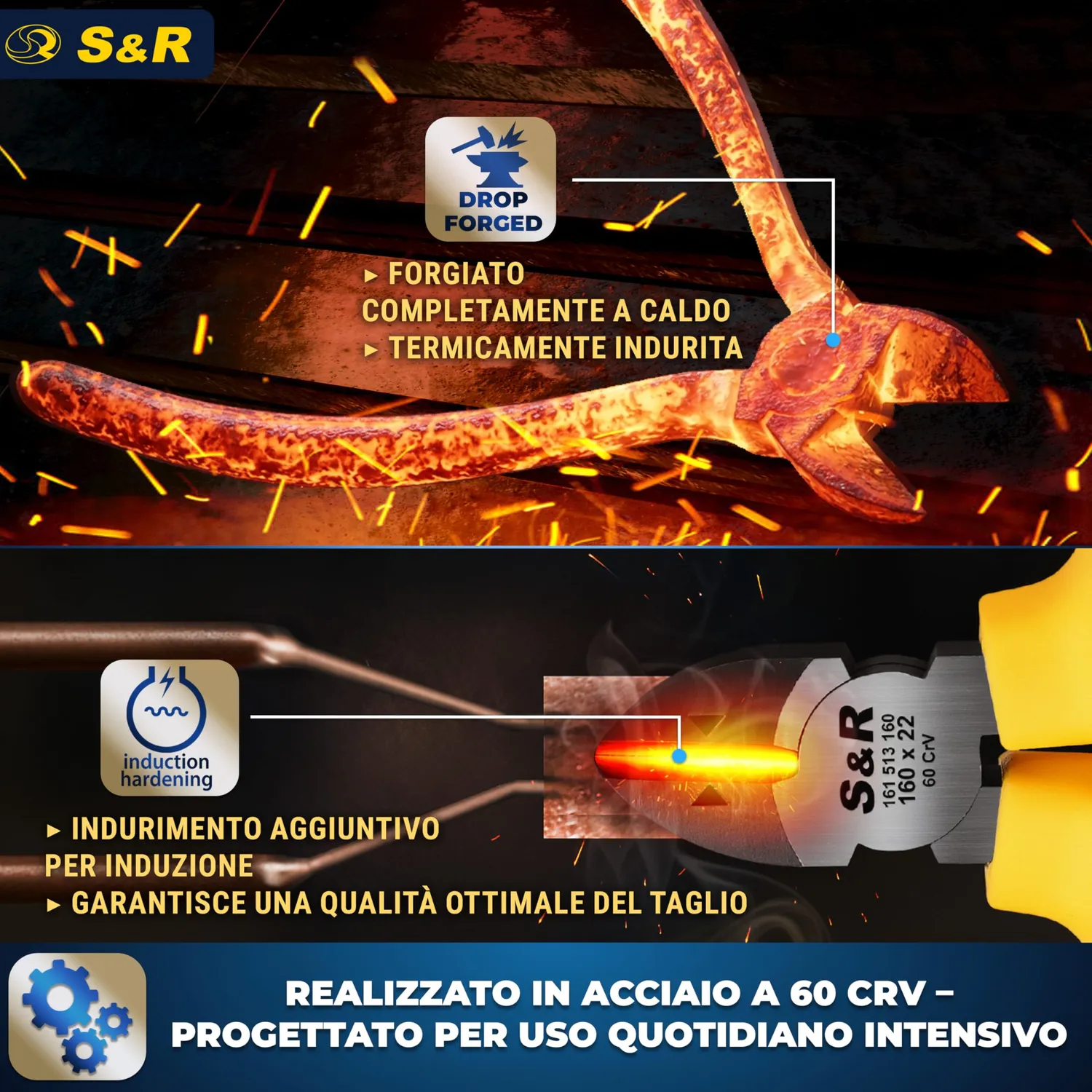S&R tronchese taglio laterale 160 mm VDE 1000V