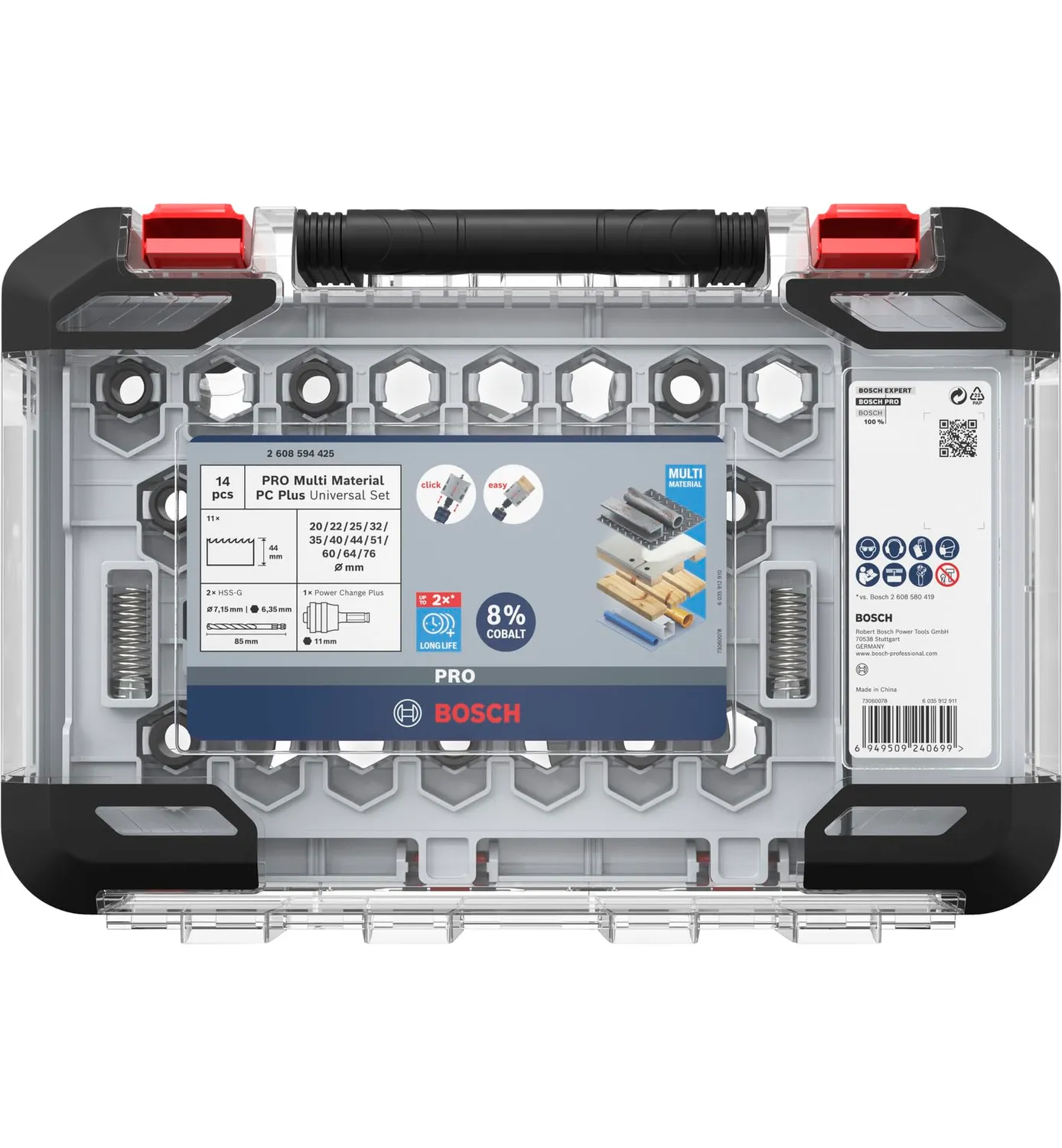 Bosch Expert PRO MultiMat seghe a tazza 14 pz 20-76 mm