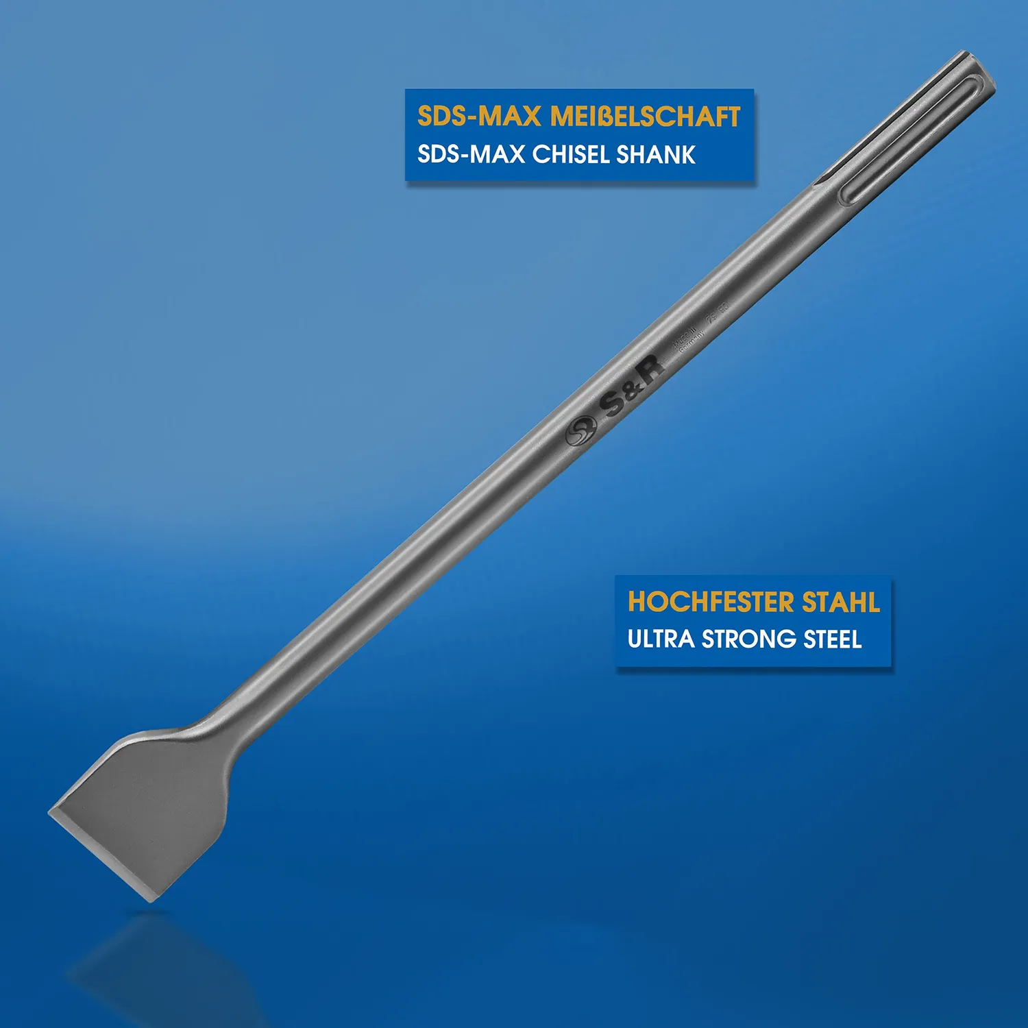S&R scalpello piastrelle SDS-Max 400x50mm angolato