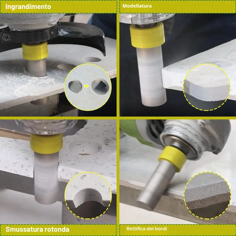 Sanleetek fresa diamantata 15 mm M14 fori piastrelle gres