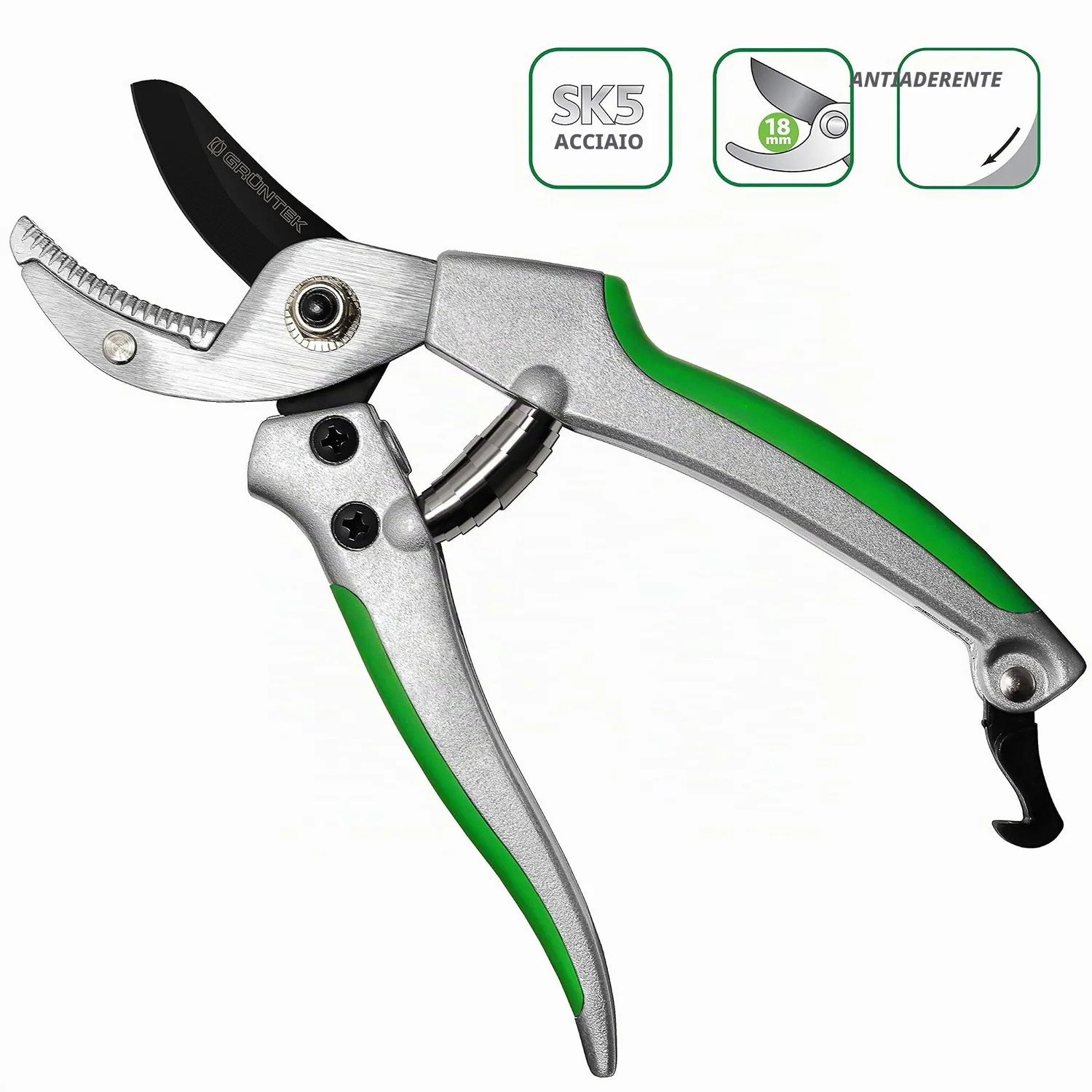 S&R Grüntek Tukane forbici potatura 195 mm a incudine 18 mm