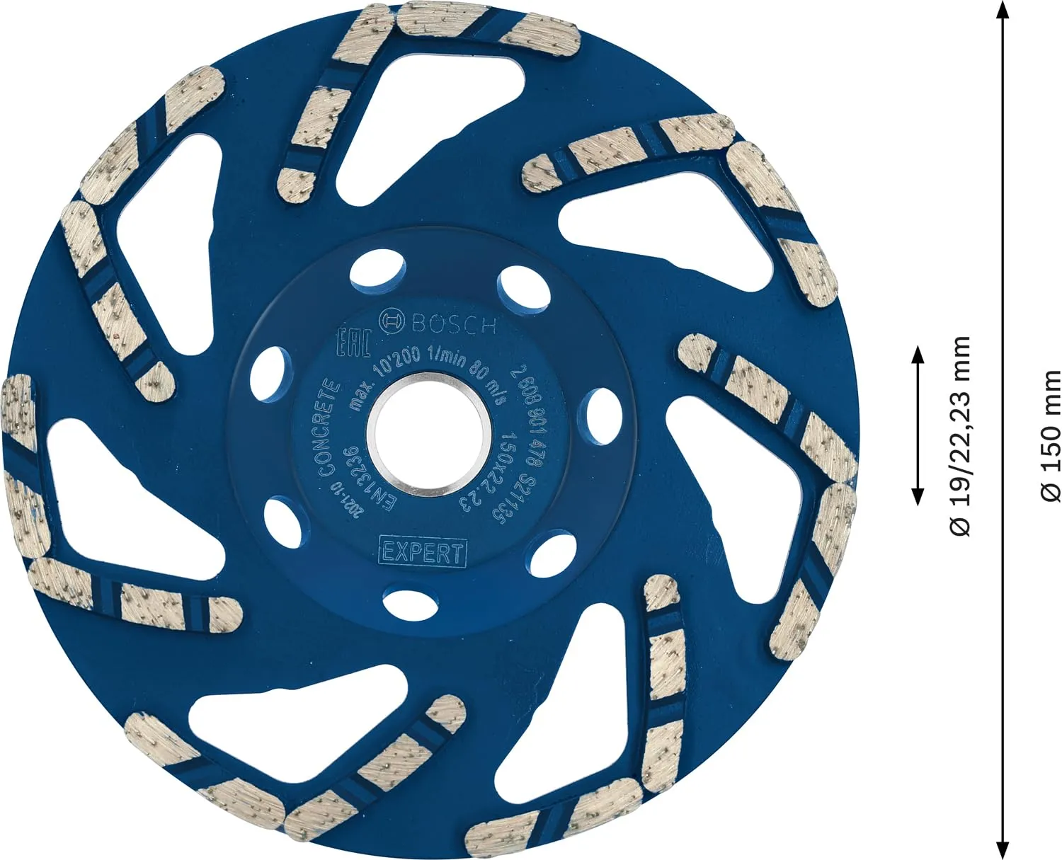 Bosch Expert Concrete mola a tazza diamantata 150 mm calcestruzzo