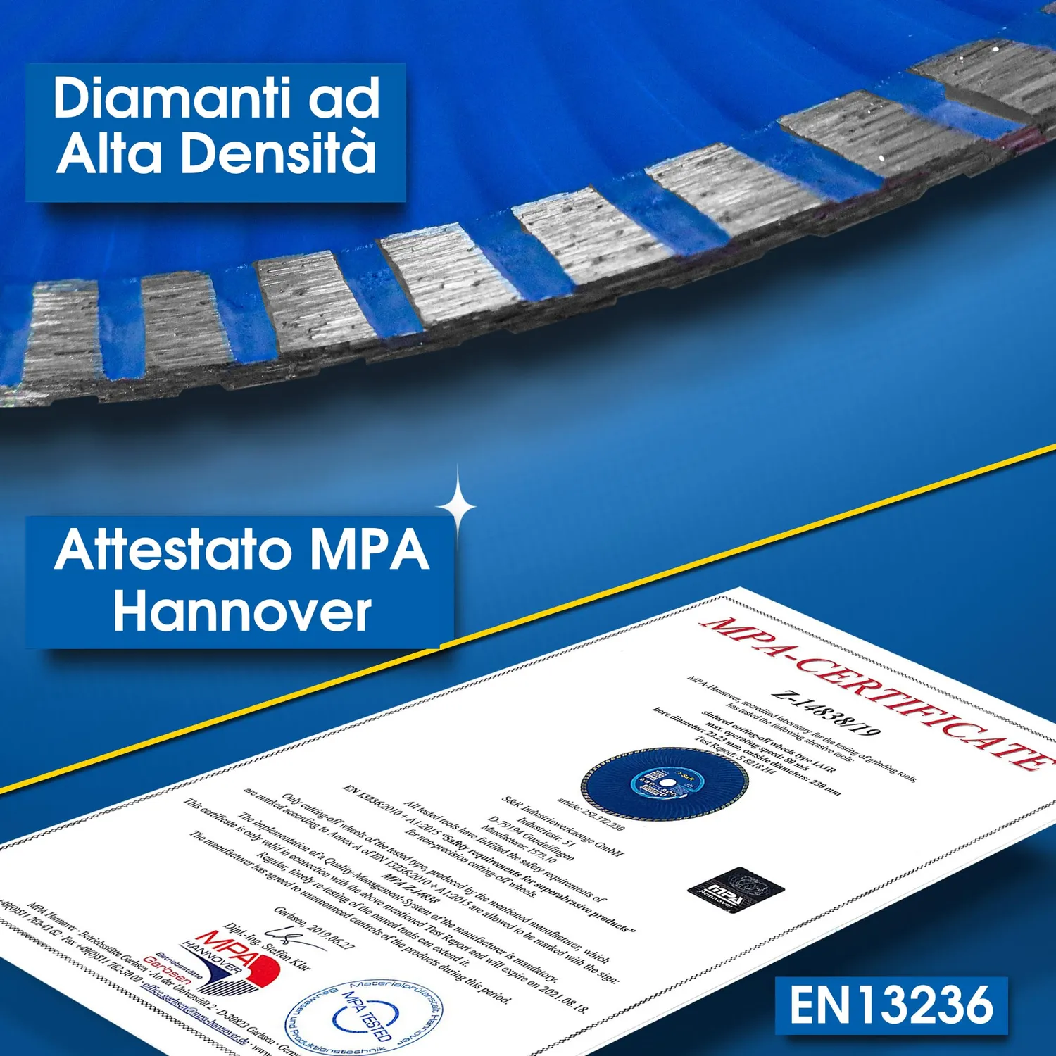 S&R Disco Diamantato Turbo 230x22,2 mm Cemento