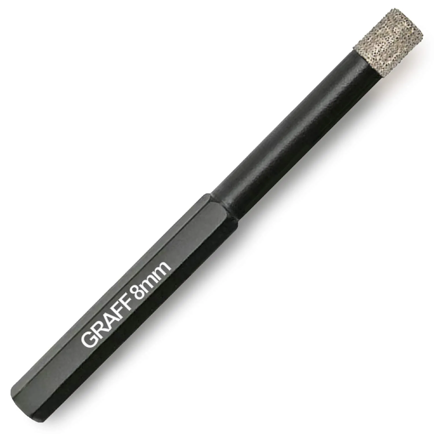Graff 8 mm punta diamantata gres codolo esagonale uso a secco