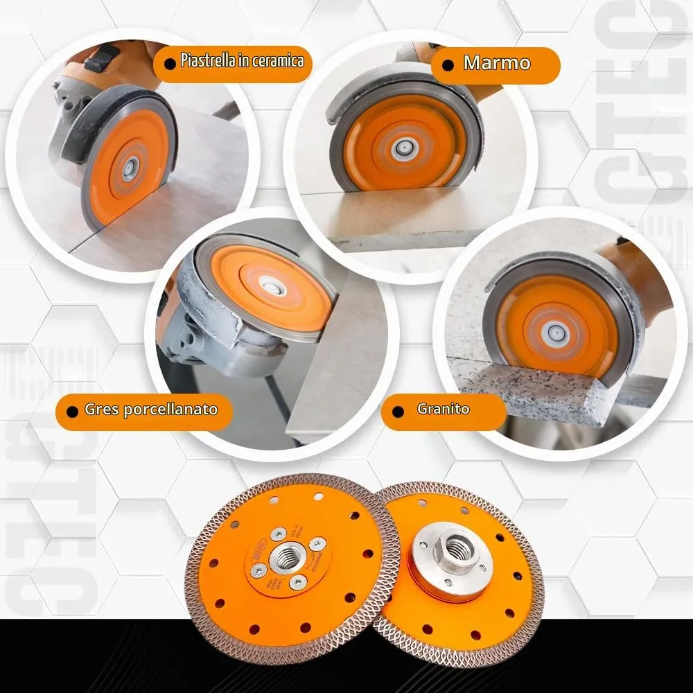 BGTEC Disco Diamantato Gres Porcellanato 125 mm Sottile