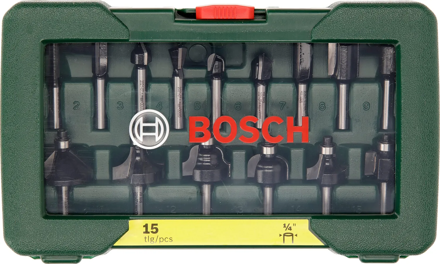 Bosch Expert frese legno 15 pezzi 1/4"