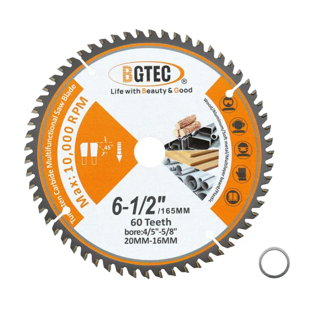 BGTEC lama circolare TCT 165x20 mm 60 denti uso generale