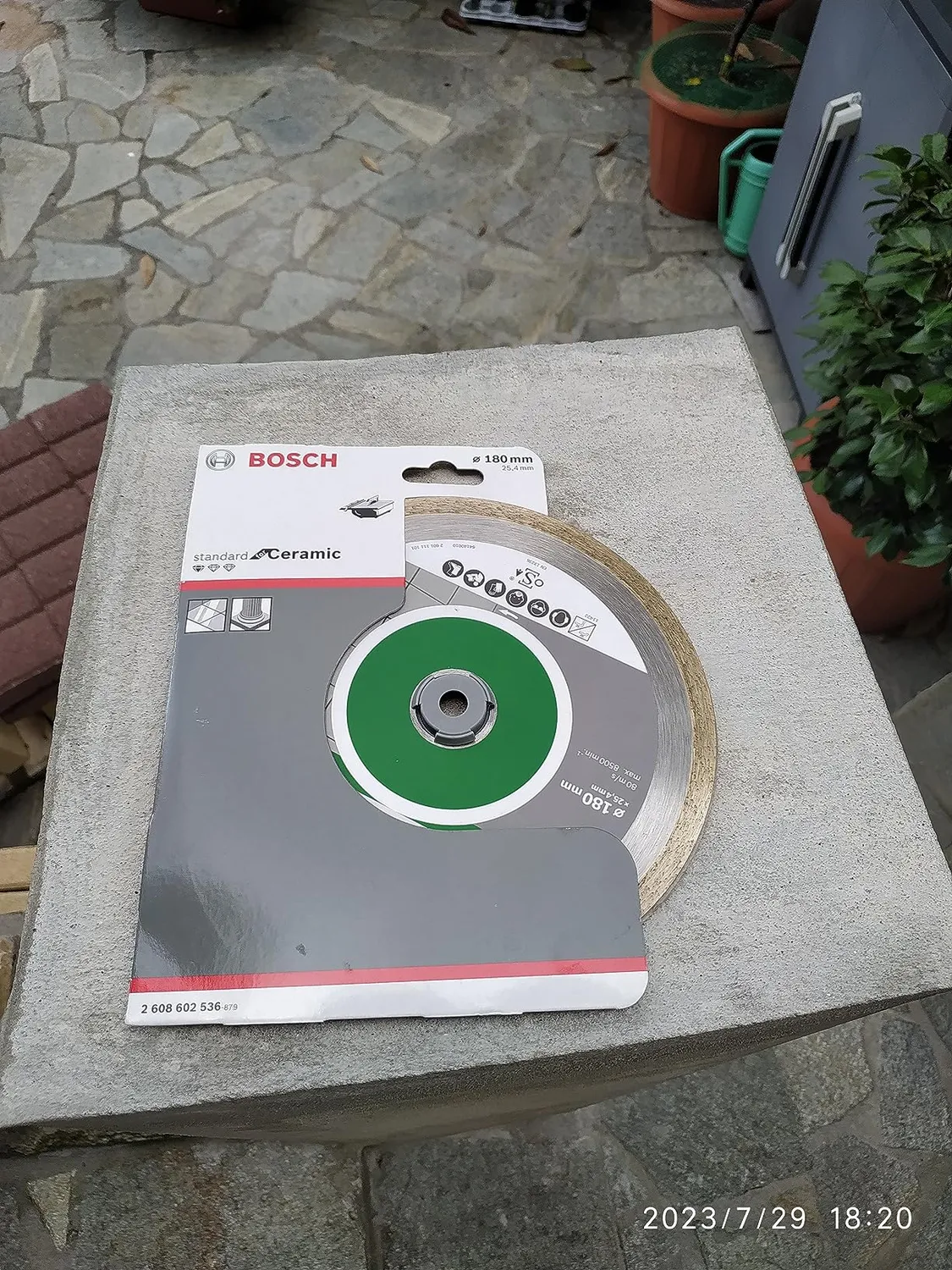 Bosch Expert Standard disco diamantato ceramica 180 mm