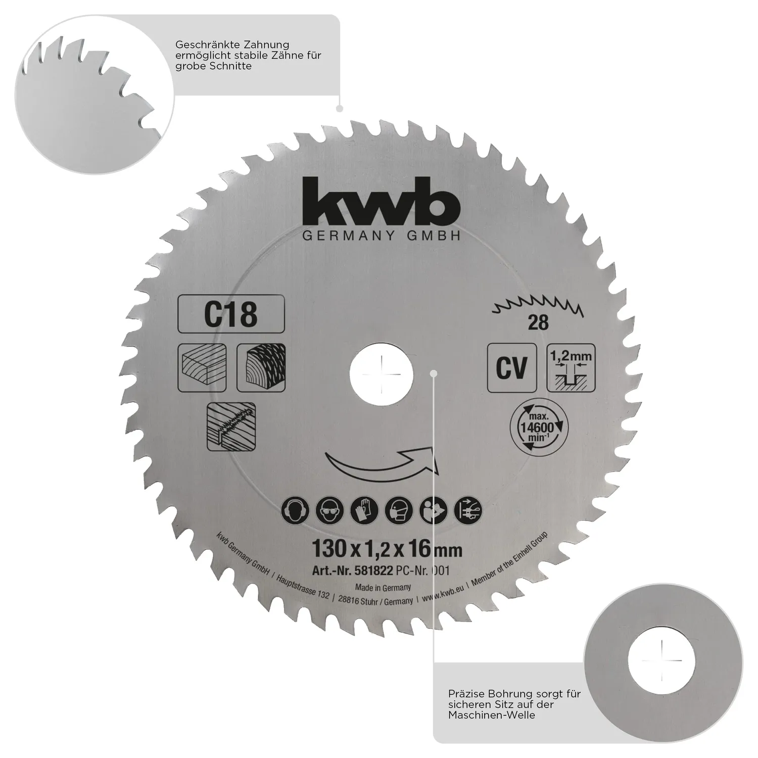 KWB 5930-22 lama circolare 300x30 mm 56 denti