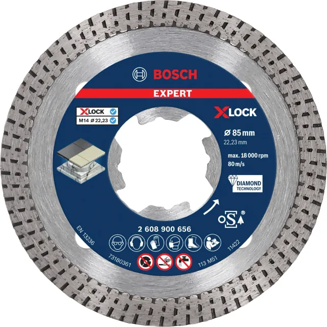 Bosch Expert Hard Ceramic Disco Diamantato 85mm X-Lock Gres