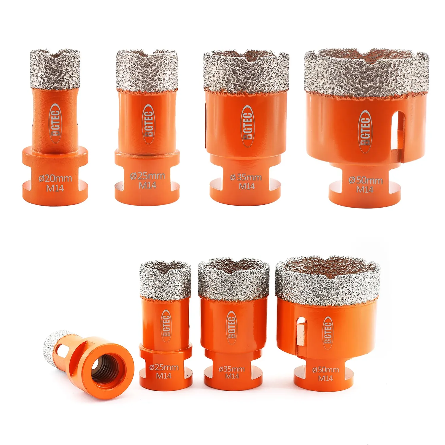 BGTEC M14 frese diamantate gres 25/35/50/68 mm 4 pz