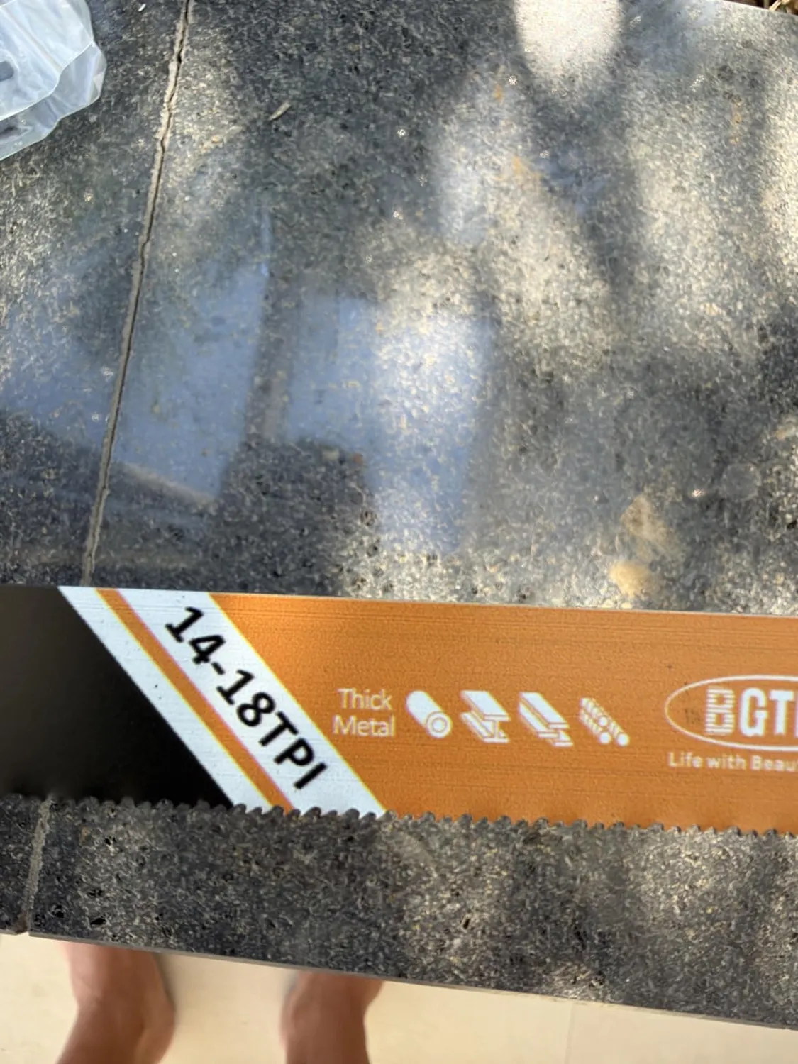 BGTEC lame gattuccio 230 mm 5 pezzi metallo 14-18 TPI