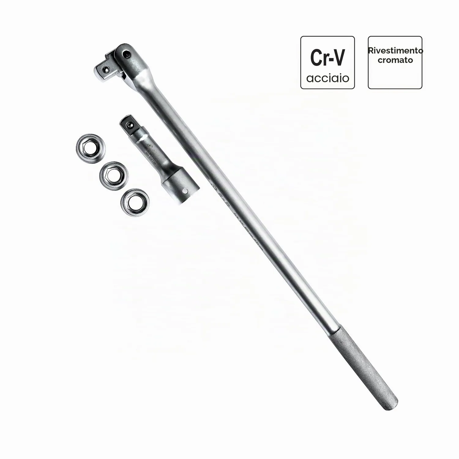 S&R Chiave Bussola 3/4 Snodata 60 cm Set 17-19-21 mm Prolunga