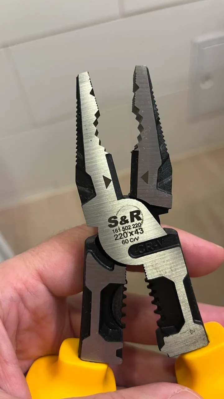 S&R Pinza Elettricista Universale 200 mm VDE 1000V