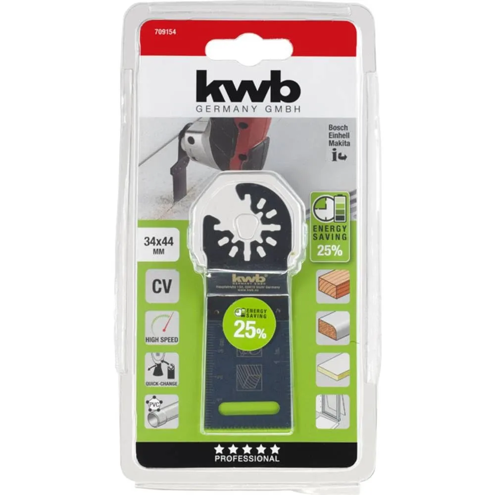 KWB 624720 lama seghetto 34 mm legno metallo plastica