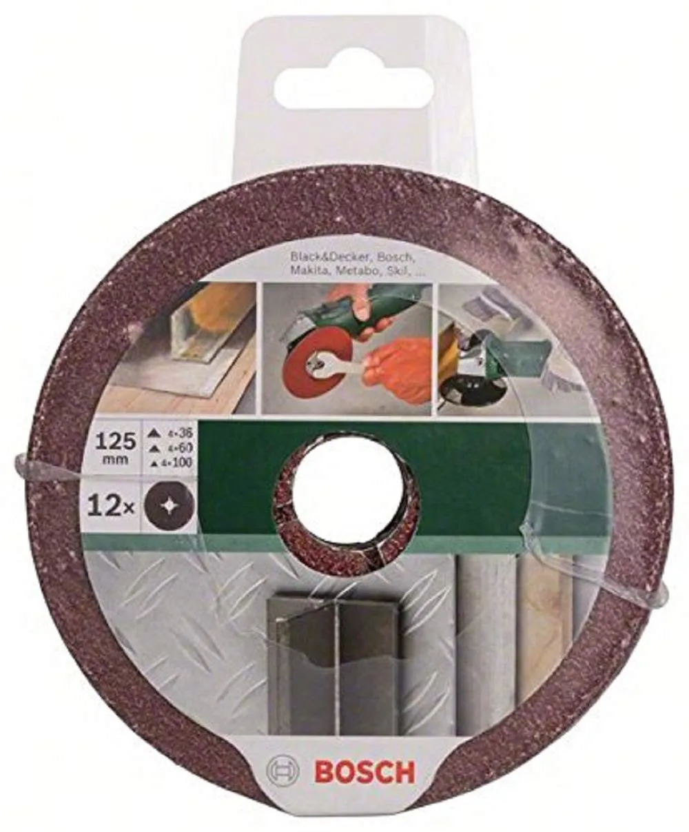Bosch Expert Bluemetal fogli abrasivi 125 mm 12 pz