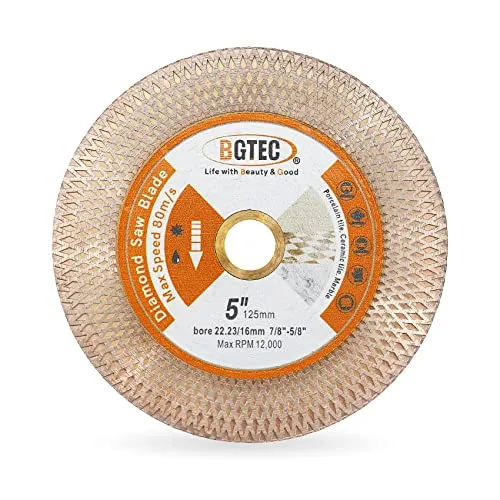 BGTEC disco diamantato 125 mm gres porcellana X taglio