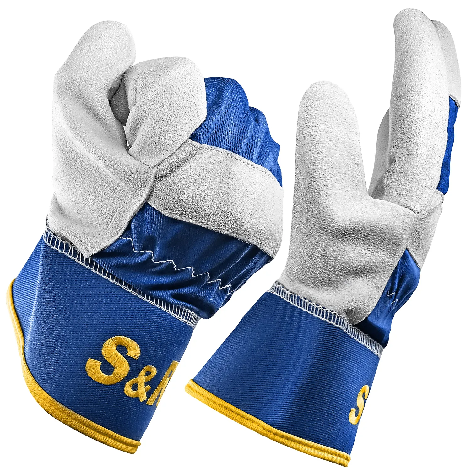 S&R guanti lavoro pelle XL 10 4 paia cuoio