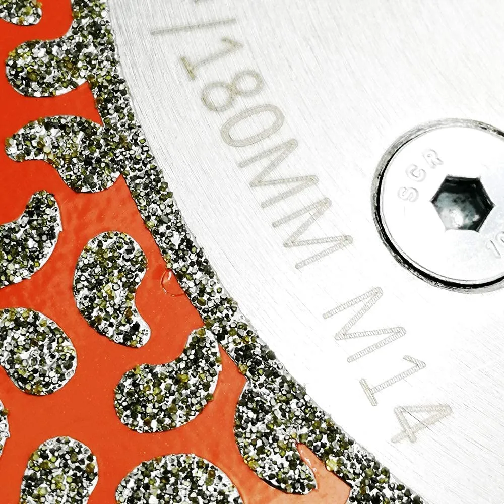 BGTEC Lama diamantata 180 mm M14 marmo granito 2 in 1