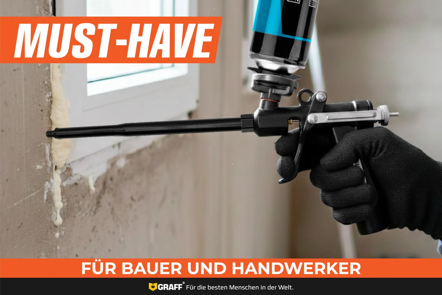 Graff pistola schiuma PU teflon alluminio
