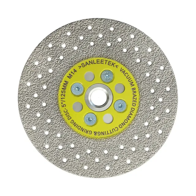 SANLEETEK Disco Diamantato 125mm M14 Doppia Faccia per Marmo