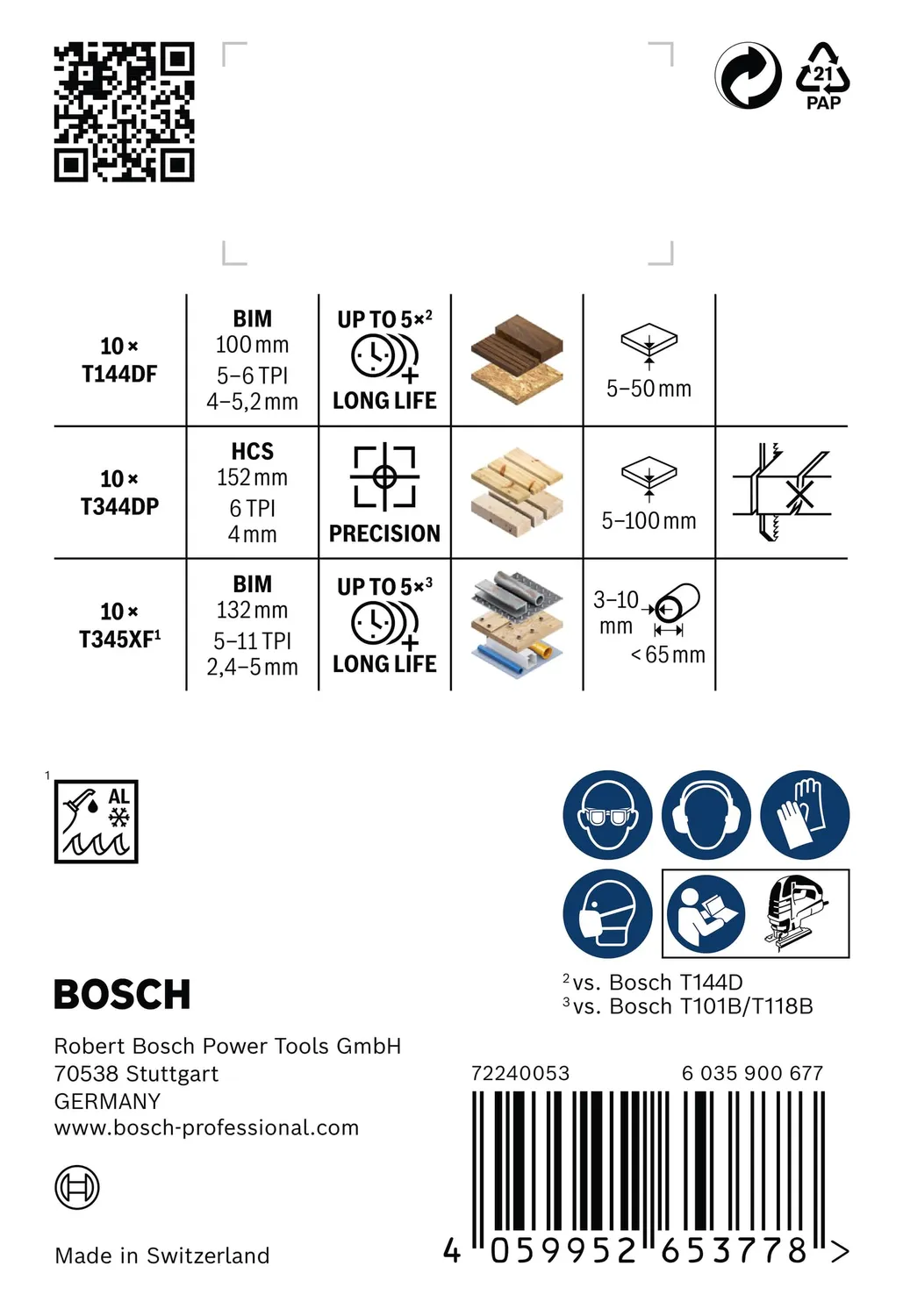 Bosch Expert Pro Wood Metal Rough Cut set lame 30 pezzi
