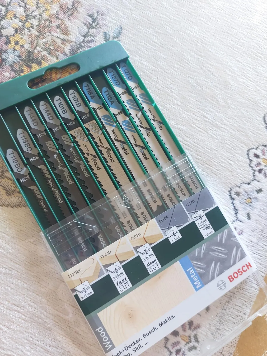 Bosch Expert lame seghetto Wood and Metal 10 pz codolo T